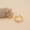 MIA GOLDEN CREOL EARRING - Sisi Copenhagen