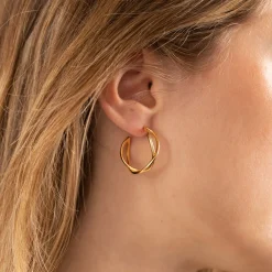 MIA GOLDEN CREOL EARRING - Sisi Copenhagen