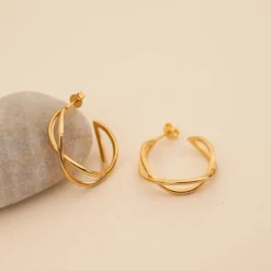 MIA GOLDEN CREOL EARRING - Sisi Copenhagen