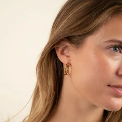 MIA GOLDEN CREOL EARRING - Sisi Copenhagen