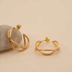 MIA GOLDEN CREOL EARRING - Sisi Copenhagen