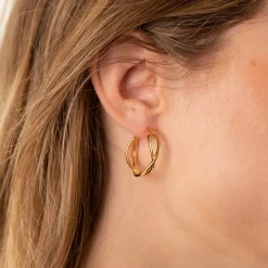 MIA GOLDEN CREOL EARRING - Sisi Copenhagen