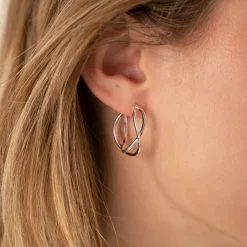MIA SILVER CREOL EARRING - Sisi Copenhagen