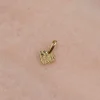 MOLTEN HEART SOLID GOLD PENDANT