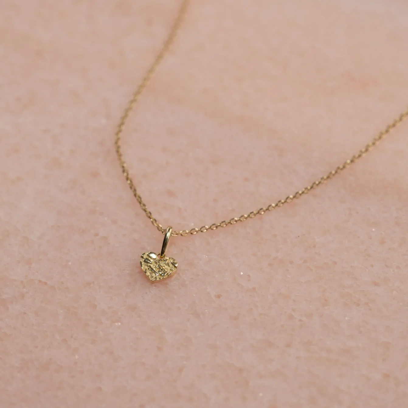 MOLTEN HEART SOLID GOLD PENDANT