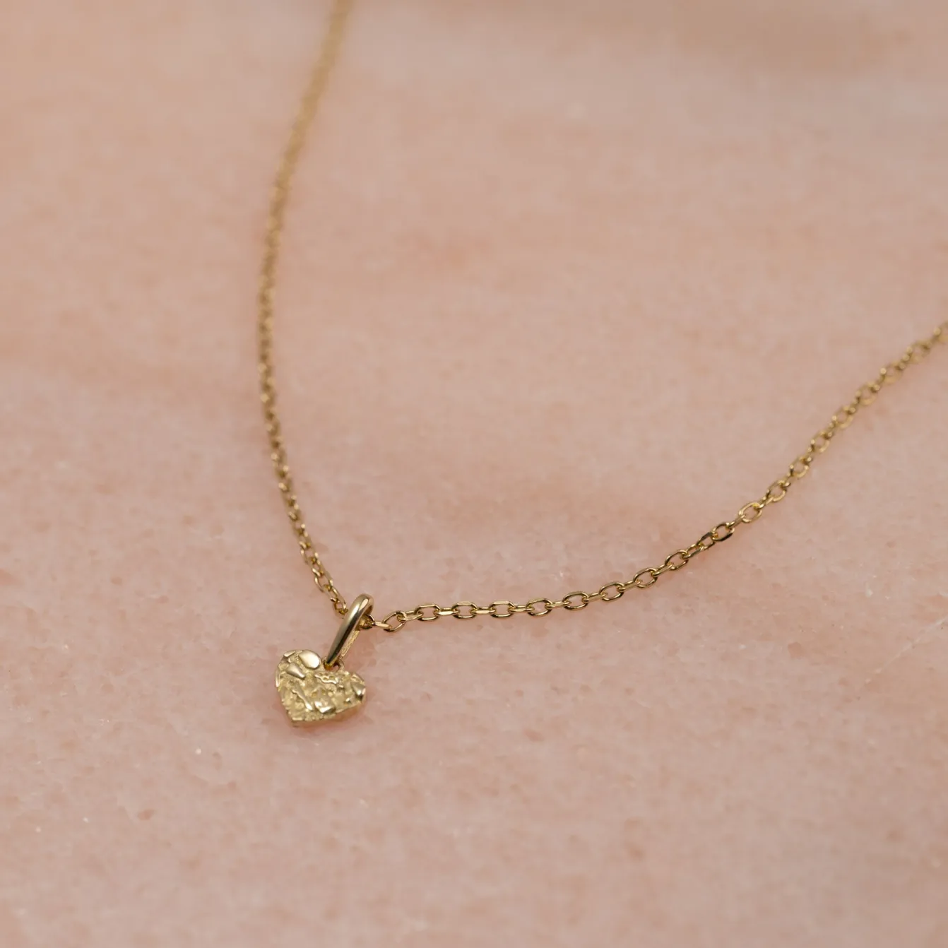 MOLTEN HEART SOLID GOLD PENDANT