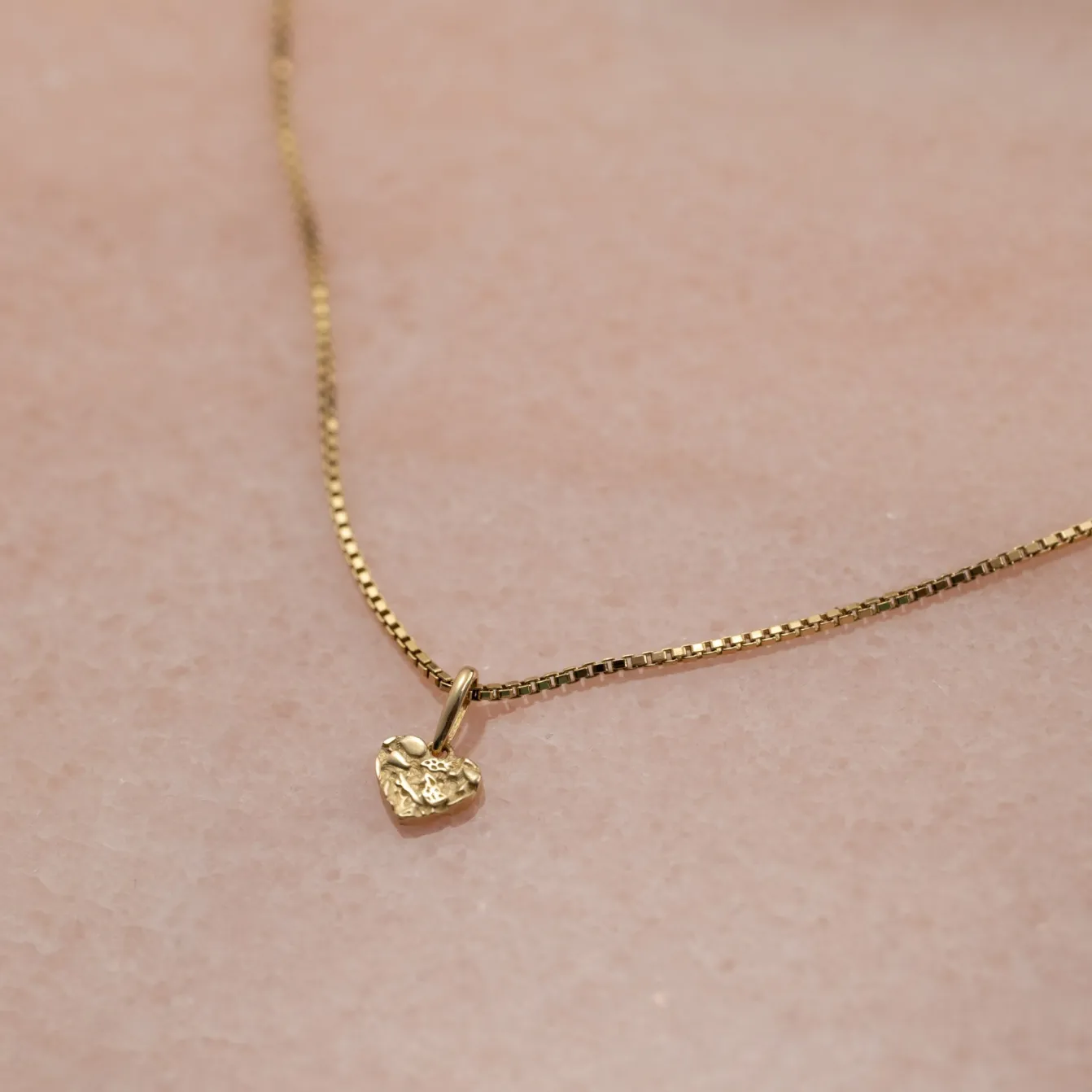 MOLTEN HEART SOLID GOLD PENDANT