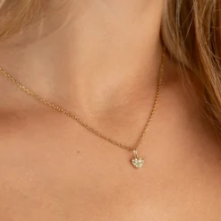 MOLTEN HEART SOLID GOLD PENDANT