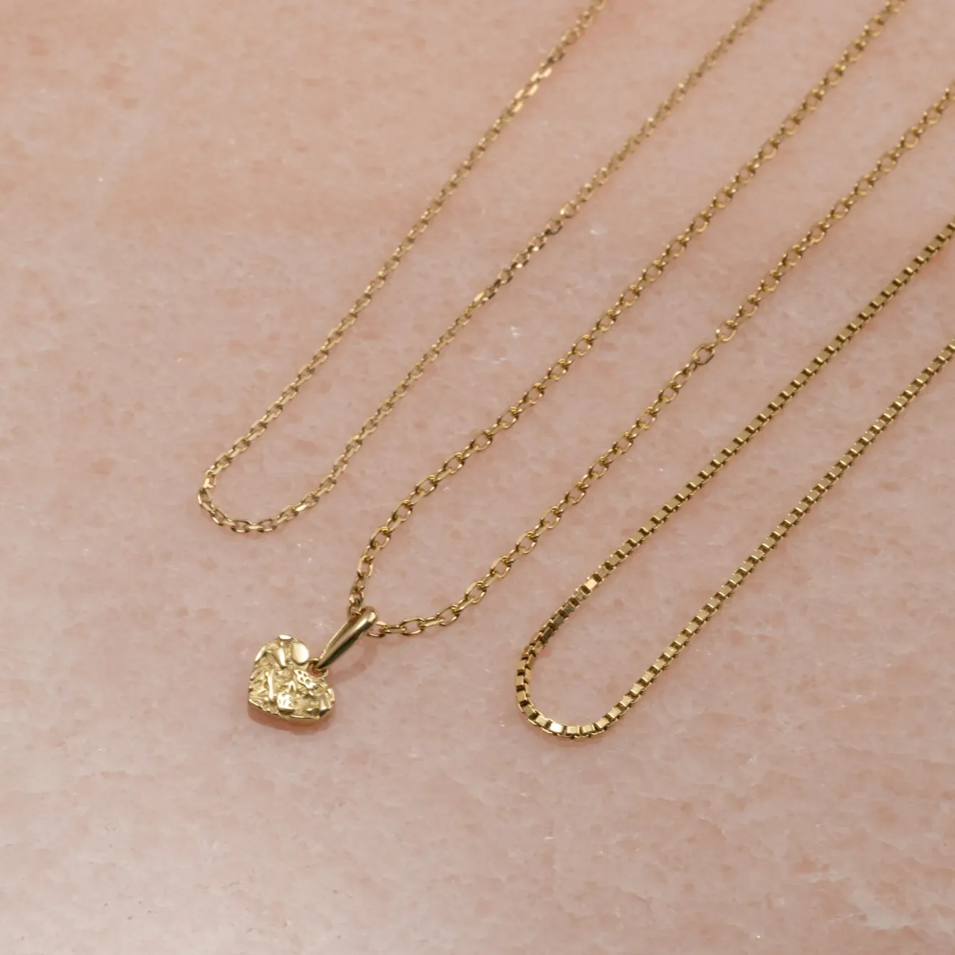 MOLTEN HEART SOLID GOLD PENDANT