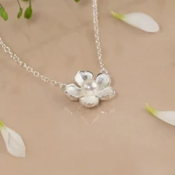 MONA PEARL SILVER CHAIN