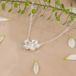 MONA PEARL SILVER CHAIN