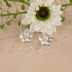MONA PEARL SILVER STUD EARRING