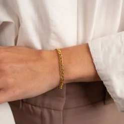 MYNTE LARGE GOLDEN BRACELET - Sisi Copenhagen