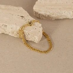 MYNTE LARGE GOLDEN BRACELET - Sisi Copenhagen