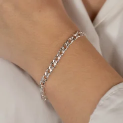 MYNTE LARGE SILVER BRACELET