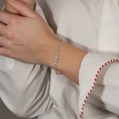 MYNTE LARGE SILVER BRACELET
