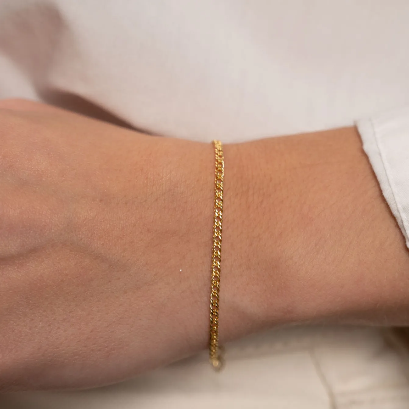 MYNTE SOLID GOLD BRACELET - Sisi Copenhagen