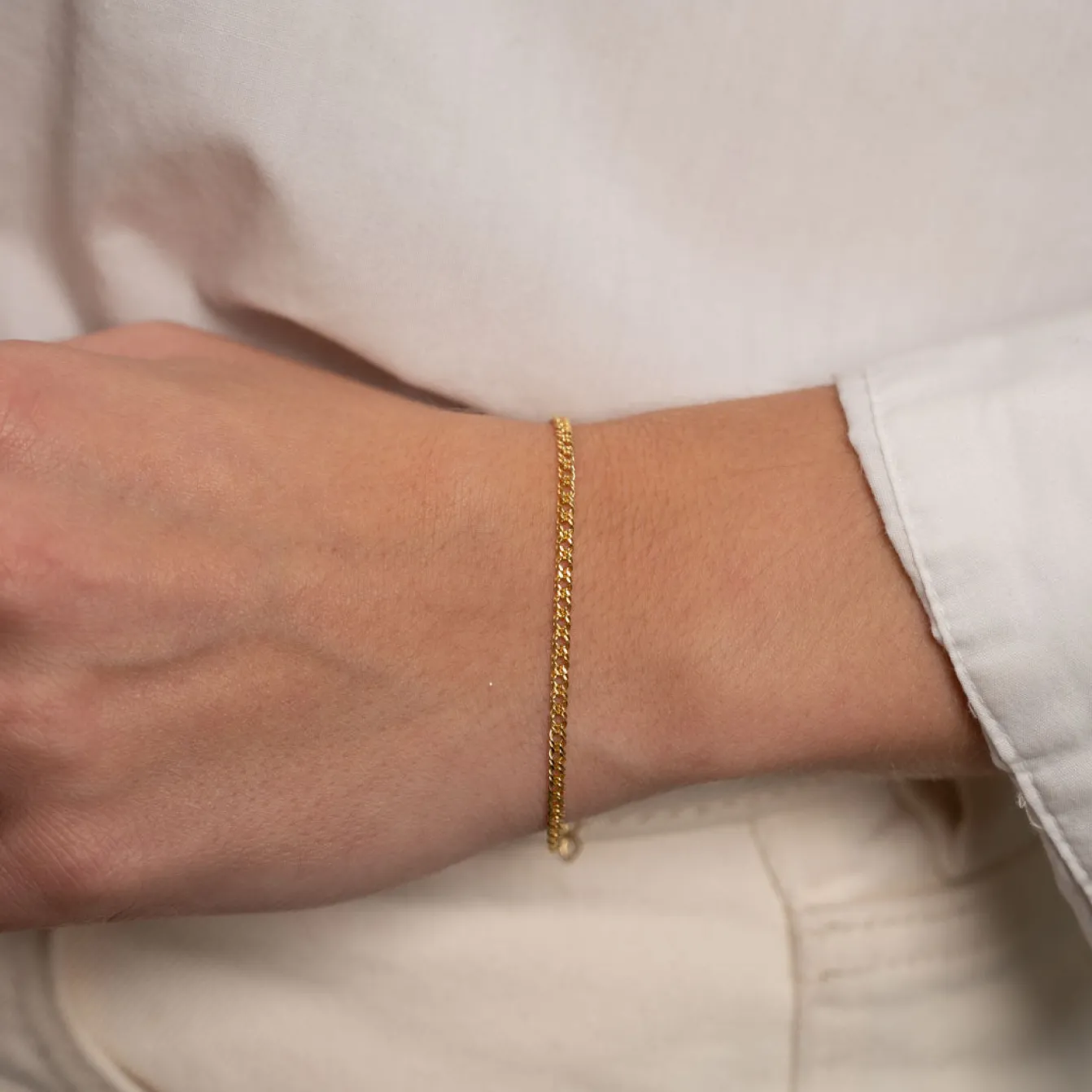 MYNTE SOLID GOLD BRACELET - Sisi Copenhagen