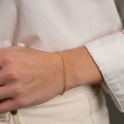 MYNTE SOLID GOLD BRACELET - Sisi Copenhagen