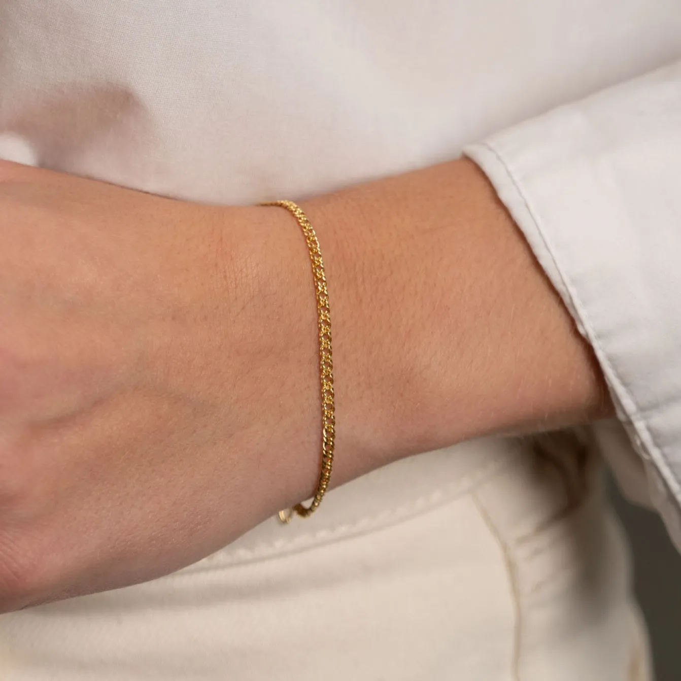 MYNTE SOLID GOLD BRACELET - Sisi Copenhagen