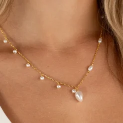 NANNA PEARL GOLDEN NECKLACE