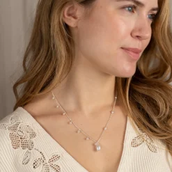 NANNA PEARL SILVER NECKLACE