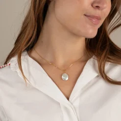 NELLIE PEARL GOLDEN PENDANT