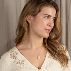 NELLIE PEARL SILVER PENDANT