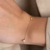 NICOLE PEARL SOLID GOLD BRACELET