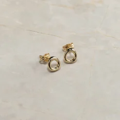 OLEA SOLID GOLD STUD EARRING