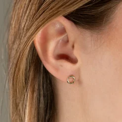 OLEA SOLID GOLD STUD EARRING