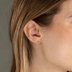 OLEA SOLID GOLD STUD EARRING