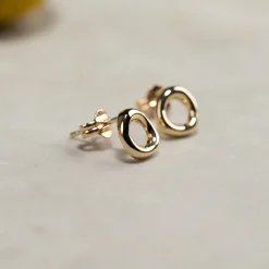 OLEA SOLID GOLD STUD EARRING