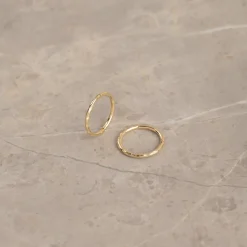 OLIVIA SOLID GOLD CREOL EARRING
