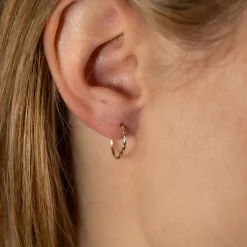 OLIVIA SOLID GOLD CREOL EARRING