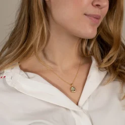 OPHELIA AQUA GOLDEN PENDANT - Sisi Copenhagen