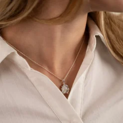 OPHELIA LIGHT GREY SILVER PENDANT - Sisi Copenhagen
