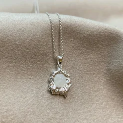 OPHELIA LIGHT GREY SILVER PENDANT - Sisi Copenhagen