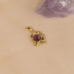 OPHELIA PURPLE GOLDEN PENDANT
