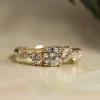 ORGANIC CLUSTER DIAMOND RING - 0.9ct - YG