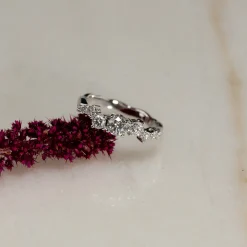 ORGANIC CLUSTER DIAMOND RING - 0.7ct - WG
