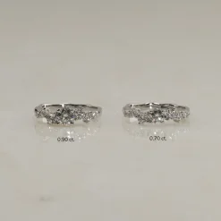 ORGANIC CLUSTER DIAMOND RING - 0.7ct - WG