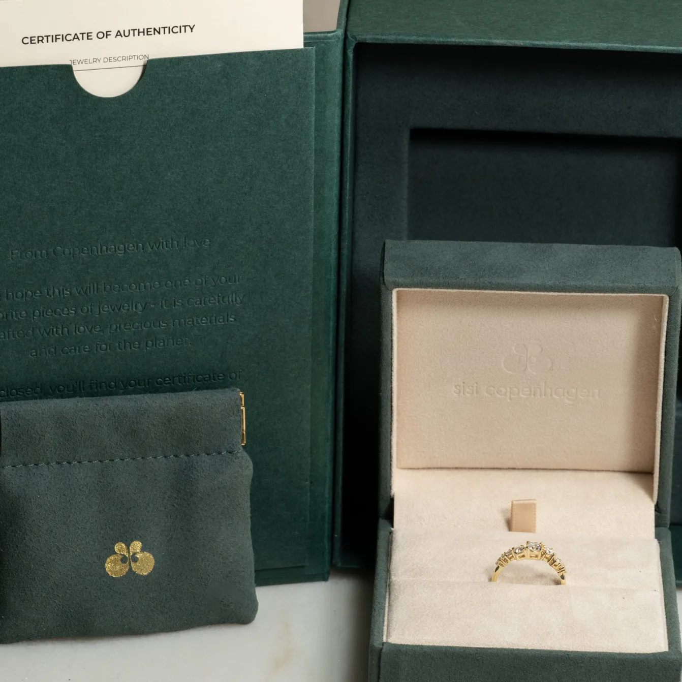 ORGANIC CLUSTER DIAMOND RING - 0.7ct - YG