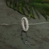 OVAL-CUT FULL-ALLIANCE DIAMOND RING - 2.0ct - WG