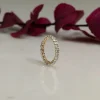 OVAL-CUT FULL-ALLIANCE DIAMOND RING - 2.0ct - YG