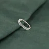 OVAL-CUT HALF-ALLIANCE DIAMOND RING - 1.0ct - WG