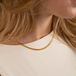 Panserarmbånd forgyldt sølv | Elegante smykker i panserkæde