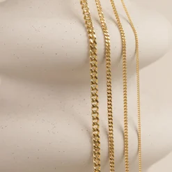 Panserarmbånd forgyldt sølv | Elegante smykker i panserkæde