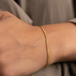 Panserarmbånd forgyldt sterlingsølv | Besøg Sisi Copenhagen