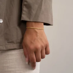 Panserkæde armbånd | Smykker i 18 karat 925 sterlingsølv